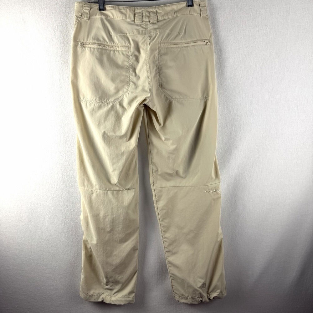Mammut Womens Pants Sz 8 Cargo Zip Ivory Gorpcore Outdoor Granola Hiking Utility - Picture 6 of 13